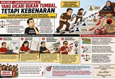 JANGAN CARI TUMBAL, IKUTI JEJAK KEPUTUSAN: SETIAP KEPUTUSAN SELALU PUNYA PENANGGUNG JAWAB.