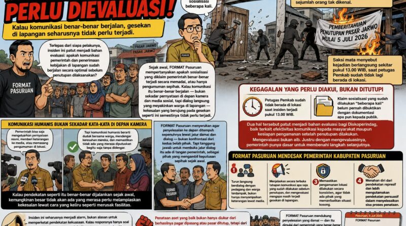 Bukan Sekadar Penutupan Pasar Jarwo, Ini Alarm Kegagalan Komunikasi Pemerintah.