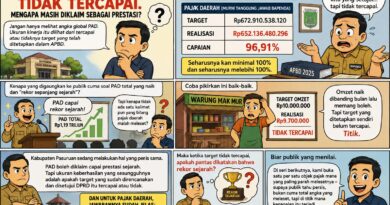 Prestasi atau Pencitraan? Target Pajak Daerah 2025 Gagal Tercapai, Rekor PAD Tetap Digembar-gemborkan