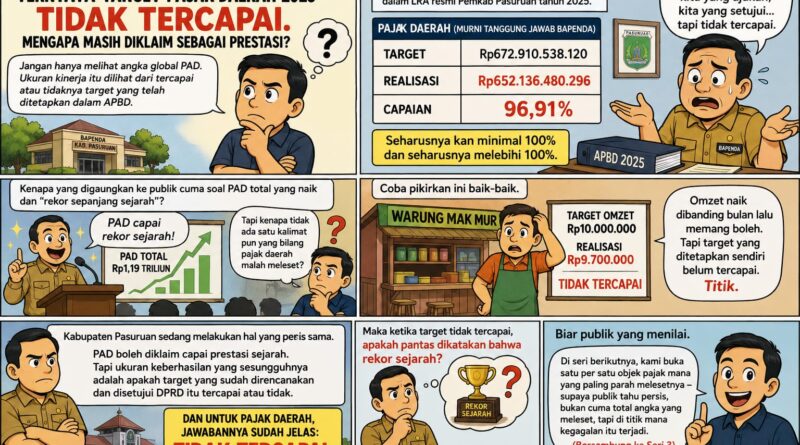 Prestasi atau Pencitraan? Target Pajak Daerah 2025 Gagal Tercapai, Rekor PAD Tetap Digembar-gemborkan