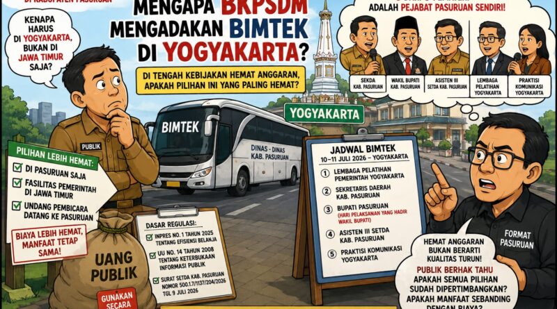 Tiga Pemateri dari Pasuruan, Mengapa Bimteknya Justru di Yogyakarta?