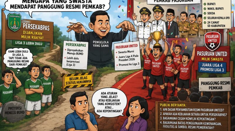 MENGAPA YANG SWASTA MENDAPAT PANGGUNG RESMI PEMKAB?