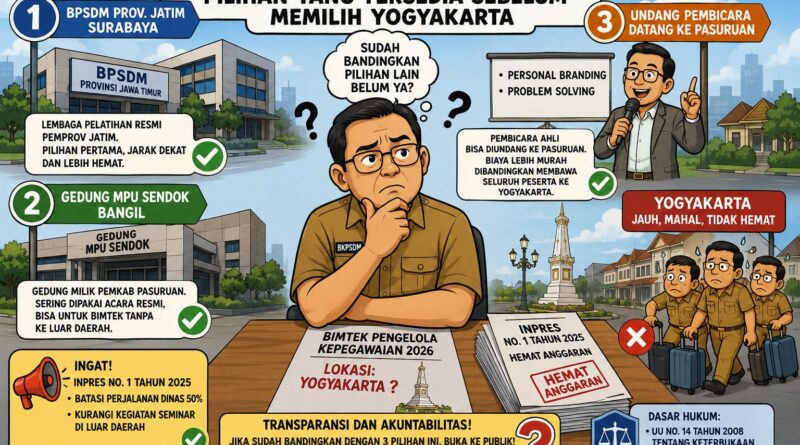 Gedung Pemkab Ada, BPSDM Jatim Ada, Mengapa BKPSDM Tetap Memilih Yogyakarta