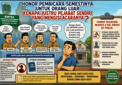 Bupati Diwakili, Honornya Atas Nama Siapa? BKPSDM Wajib Buka Dasar Hukum Honor Pembicara Internal.