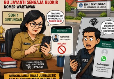 Sikap Tidak Komentratif Kepsek SDN 1 Gintungan Diduga Blokir Nomor Wartawan Saat Dimintai Klarifikasi Dugaan Potongan PIP