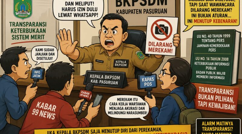 LARANG WARTAWAN MEREKAM: APAKAH BKPSDM SEDANG MEMBUNUH KETERBUKAAN INFORMASI?