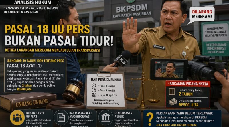 LARANGAN MEREKAM DI BKPSDM: DASAR HUKUMNYA APA, ATAU SEKADAR MENOLAK PENGAWASAN PUBLIK?