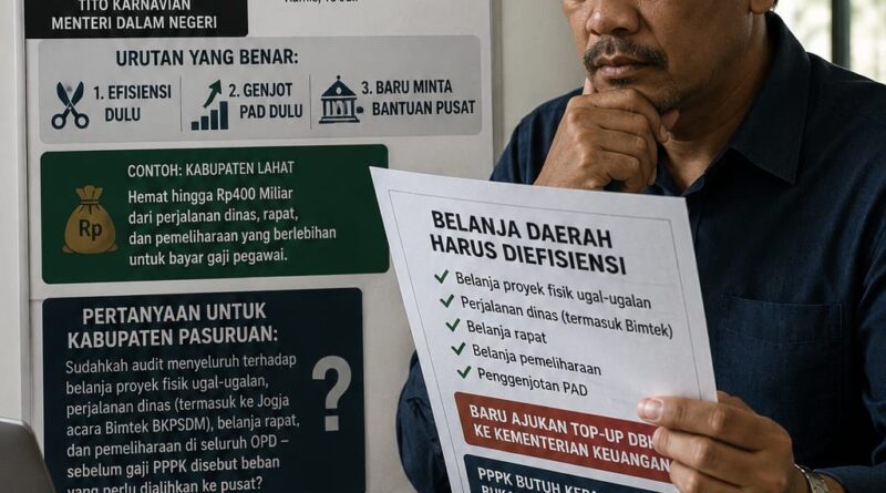 Kemendagri Bongkar Pola Lama: Efisiensi Dulu, Baru Bicara Bantuan Pusat