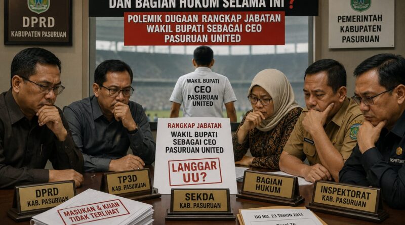 RANGKAP JABATAN BERJALAN, MESIN PENGAWAS PEMKAB PASURUAN TIDUR?