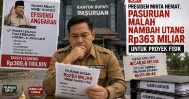 PRESIDEN MINTA HEMAT, PASURUAN MALAH NAMBAH UTANG Rp363 MILIAR UNTUK PROYEK FISIK
