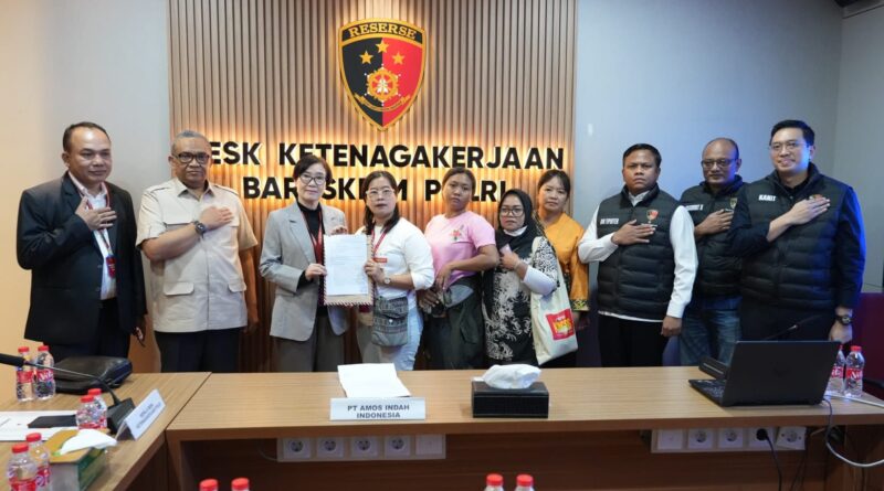 Desk Ketenagakerjaan Polri dan Kemnaker Selesaikan Perselisihan PHK 134 Pekerja PT Amos Indah Indonesia