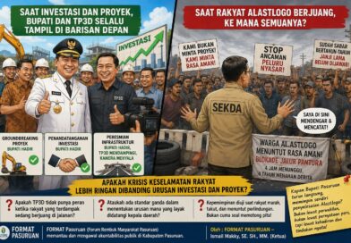 SAAT INVESTASI DAN PROYEK JADI PANGGUNG, BUPATI DAN TP3D SELALU TERDEPAN. SAAT RAKYAT ALASTLOGO BERJUANG DEMI KESELAMATAN, KE MANA SEMUANYA?