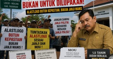 1,5 TAHUN MENJABAT, MANA REALISASI JANJI UNTUK ALASTLOGO?