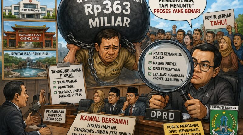 Rp363 MILIAR UTANG DAERAH: RAKYAT BERHAK TAHU, DPRD WAJIB MEMBUKTIKAN PENGAWASANNYA.