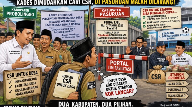 CSR UNTUK RAKYAT DIPERSULIT, CSR UNTUK STADION DIPERLANCAR: PUBLIK WAJIB BERTANYA!