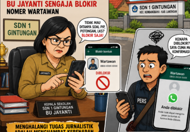 Sikap Tidak Komentratif Kepsek SDN 1 Gintungan Diduga Blokir Nomor Wartawan Saat Dimintai Klarifikasi Dugaan Potongan PIP