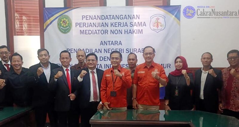 DSI Jawa Timur dan PN SuraBaya PERPANJANG Kerja Sama Penguatan MEDIASI Non-HAKIM Sebagai Langkah Lanjutan PRESTASI Mediasi TERBAIK Tingkat Nasional