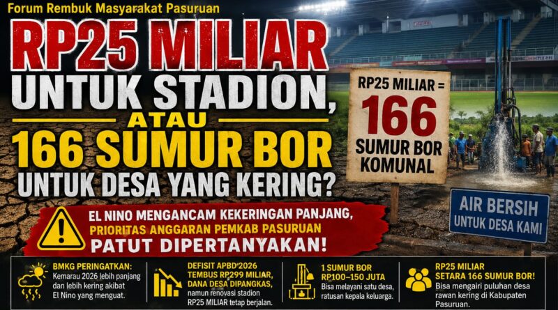 Rakyat Butuh Air Bersih, Bukan Proyek Pencitraan Rp25 Miliar