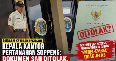 Kinerja Kepala Kantor Pertanahan Soppeng Dipertanyakan: Dugaan Penolakan Dokumen Sah Picu Protes Warga