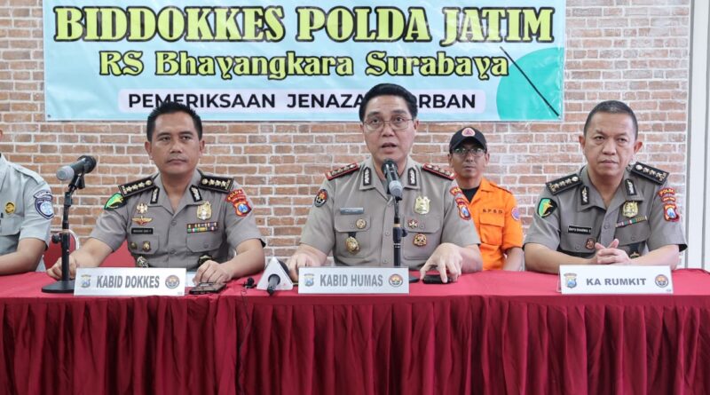 Tim DVI Polda Jatim Berhasil Identifikasi Lima Jenazah Korban KM Mutiara Sentosa II