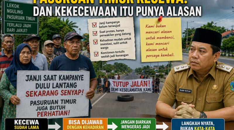 PASURUAN TIMUR KECEWA. DAN KEKECEWAAN ITU PUNYA ALASAN