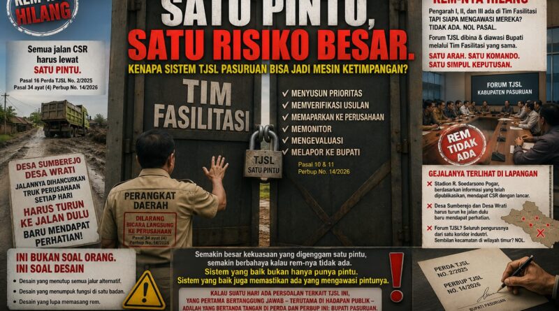 SATU PINTU, SATU RISIKO BESAR. KENAPA SISTEM TJSL PASURUAN BISA JADI MESIN KETIMPANGAN?