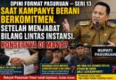 SAAT KAMPANYE BERANI BERKOMITMEN. SETELAH MENJABAT BILANG LINTAS INSTANSI. KONSEPNYA DI MANA?