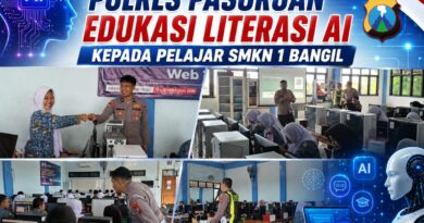 Cegah Penyalahgunaan Teknologi, Polres Pasuruan Edukasi Literasi AI untuk Pelajar SMKN 1 Bangil