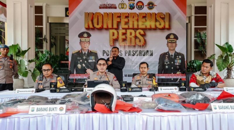 Polres Pasuruan Ungkap 5 Kasus Kekerasan di Jalur Malang–Surabaya, 7 Tersangka Diamankan