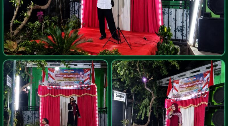 Semangat Kemerdekaan, Pemuda dan Warga Warungdowo Bergotong Royong Sukseskan HUT RI ke-81