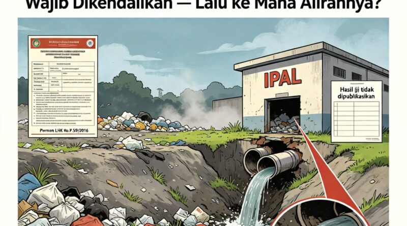 KONTROVERSI TPA WONOKERTO Air Lindi: Cairan dari Gunungan Sampah yang Wajib Dikendalikan — Lalu ke Mana Alirannya?