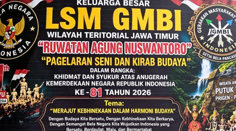 LSM GMBI Jatim Gelar Ruwatan Agung Nuswantoro dan Pagelaran Seni di Putuk Truno