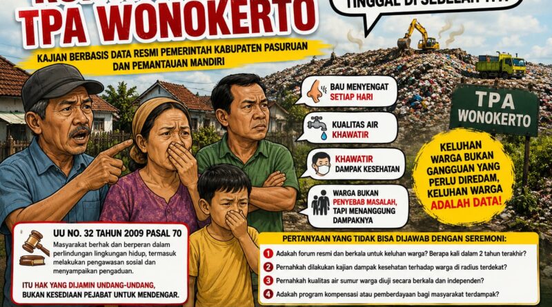 KONTROVERSI TPA WONOKERTO Warga Oro-Oro Ombo Tidak Memilih Tinggal di Sebelah TPA Kajian berbasis data resmi Pemerintah