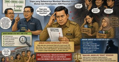 JANGAN SAMPAI BUPATI JADI KORBAN ORANG DI BALIK LAYAR