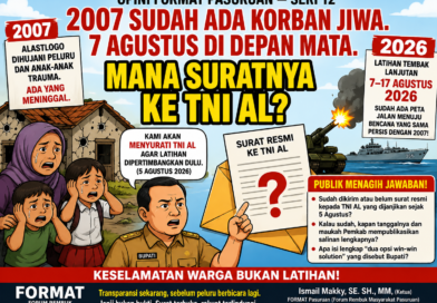 2007 SUDAH ADA KORBAN JIWA. 7 AGUSTUS DI DEPAN MATA. MANA SURATNYA KE TNI AL?