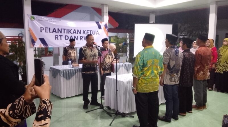 28 RT dan 5 RW Gadingrejo Resmi Dilantik, Camat dan Lurah Tekankan Peran Strategis RT-RW
