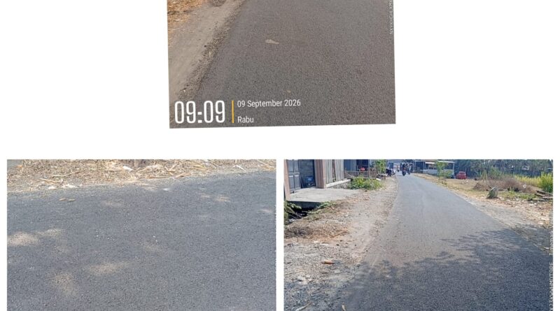 Pembangunan Jalan Hotmik Desa Sumbermulyo Tabrak UU KIP Serta Pengerjaannya Diduga Asal Jadi