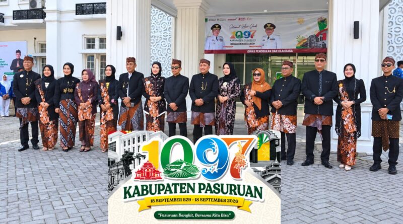 HUT HARI JADI KABUPATEN PASURUAN KE-1097, RUSDI SUTEJO TEKANKAN SEMANGAT KEBERSAMAAN