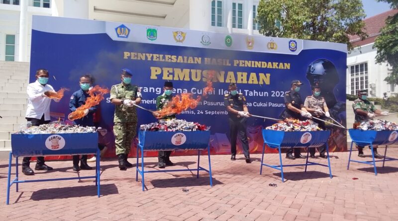 PENYELESAIAN HASIL PENINDAKAN DAN PEMUSNAHAN BARANG KENA CUKAI ILEGAL TAHUN 2026