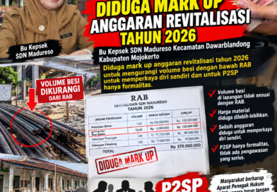 DIDUGA MARK UP & ABAIKAN K3! KEPSEK SDN MADURESO DAWARBLANDONG DISOROT ATAS PENGELOLAAN DANA REVITALISASI 2026