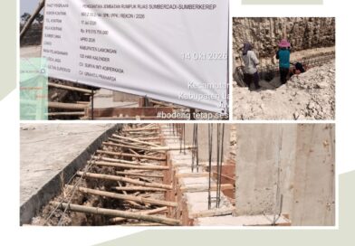 DIDUGA TAK SESUAI RAB! PROYEK RP 919 JUTA PENGGANTIAN JEMBATAN RUMPUK MANTUP DISOROT, APD PEKERJA JUGA DIABAIKAN