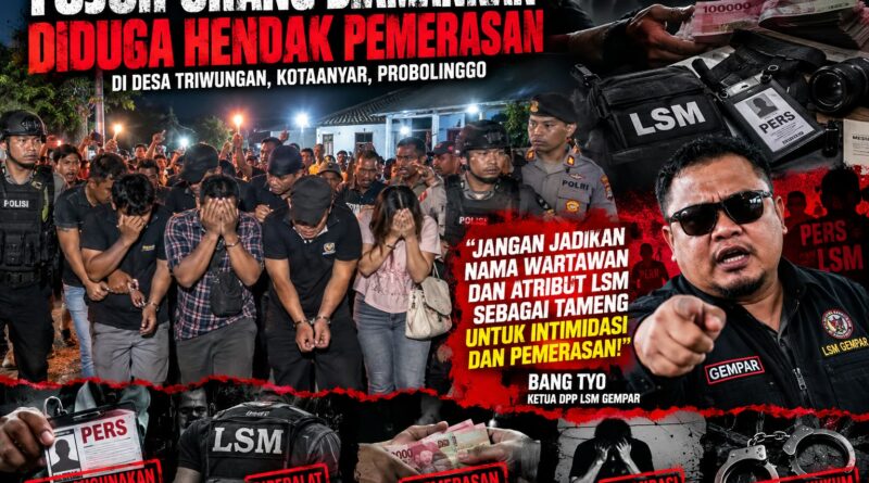 Viral Tujuh Orang Diamankan di Probolinggo, Bang Tyo Desak Polres Usut Tuntas Dugaan Pemerasan