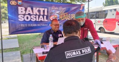 HUT Humas Polri ke-75, Polres Pasuruan Gelar Bakti Sosial Donor Darah di Bangil