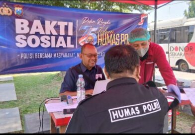 HUT Humas Polri ke-75, Polres Pasuruan Gelar Bakti Sosial Donor Darah di Bangil