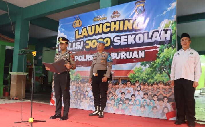 Polri Peduli Pendidikan, Kapolres Pasuruan Launching Polisi Jogo Sekolah di MAN 1 Pasuruan