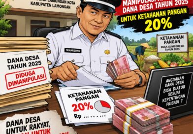 DUGAAN MANIPULASI ANGGARAN KETAHAN PANGAN 20% DANA DESA 2025 DI DESA SUMBEREJO LAMONGAN DISOROT