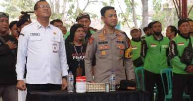 Silaturohmu Akbar Dengan Driver Ojol, Kapolres Pasuruan Sampaikan Pesan Kamtibmas Ingatkan Keselamatan