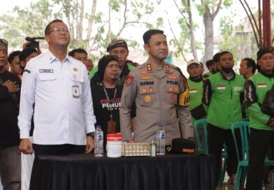 Silaturohmu Akbar Dengan Driver Ojol, Kapolres Pasuruan Sampaikan Pesan Kamtibmas Ingatkan Keselamatan
