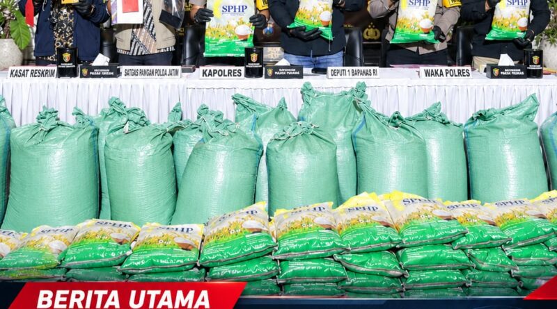 Polres Pasuruan Berhasil Tangkap 4 Tersangka Dugaan Pengemasan Ulang Beras SPHP